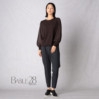 ワードローブニットブラウス