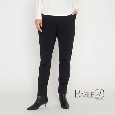 ヴィスコースナイロンジャージー スリムパンツ