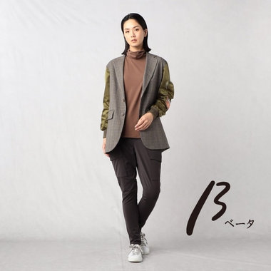 アンデス  グレンチェック×ナイロンツイル