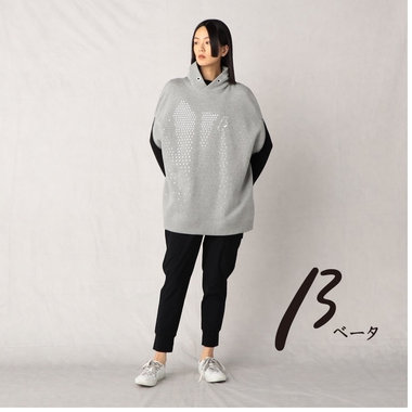 スパンコール刺繍 ケーププルオーバー