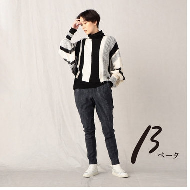 ループ×コード ニットプルオーバー