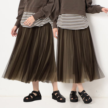 【リバーシブル】ソフトチュール スカート