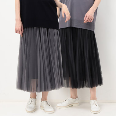 〔 TALLサイズ 〕 【リバーシブル】ソフトチュール スカート