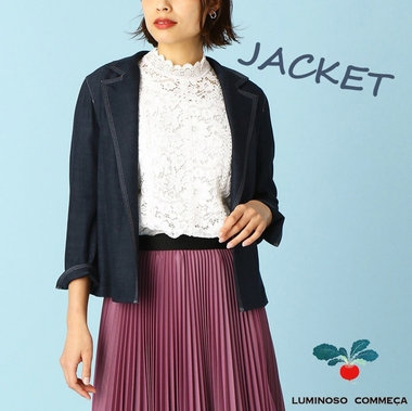 羽織り感覚でラフに着られる、“デニム調ジャケット”