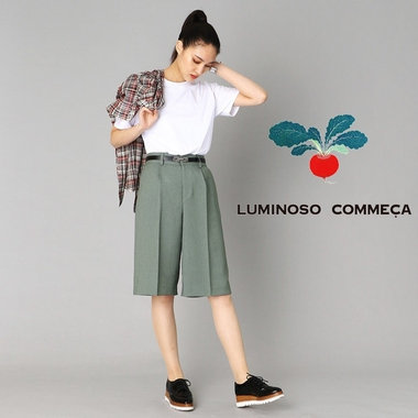 シルエットにこだわったキュロットパンツ