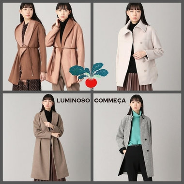 ベーシックカラーの冬コート