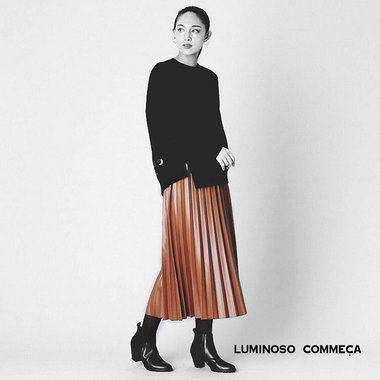 ルミノーゾ・コムサのプリーツスカート