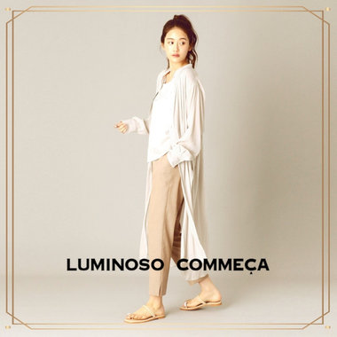 スモーキーカラーの【最旬】ロングシャツ