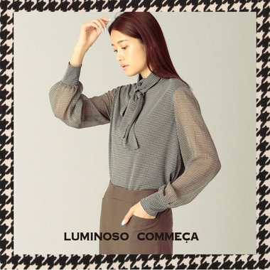 クラシカルな柄を軽やかに『エアリー・ハウンドトゥース』