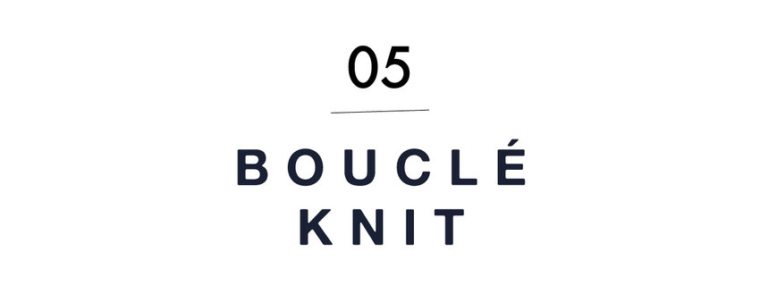 Boucle knit