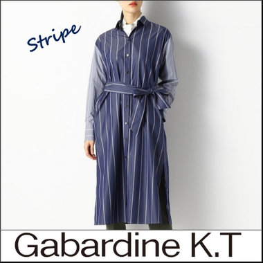 ストライプ柄シャツ地できちんと感をプラスしたアイテム