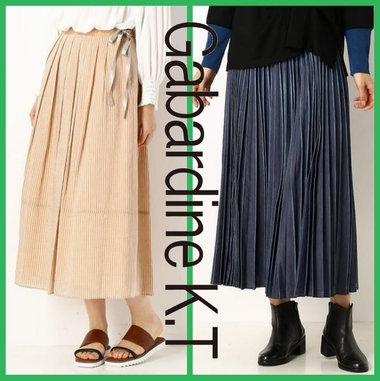 快適なウエストゴム仕様が嬉しい、ノンストレスなスカート