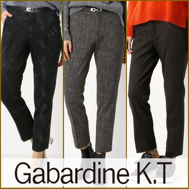 あったか裏起毛素材の柄パンツ