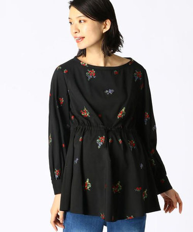 ブーケをモチーフにした、オリジナルの花柄カットジャカード♪