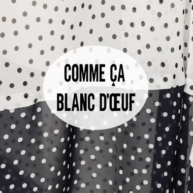 ドット柄のシフォンスカート＆ワンピース