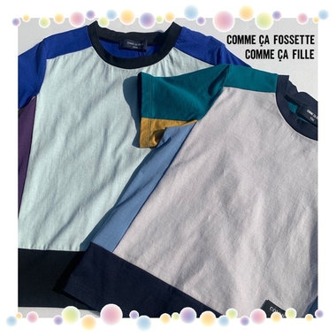 “5 COLOR”マルチブロッキングＴシャツ