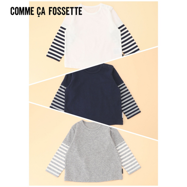 アウターのインナーに着れる レイヤード風こなれTシャツ