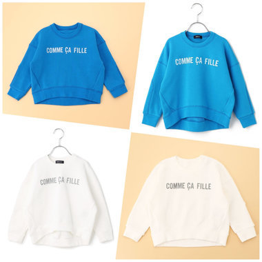 コムサフィユのロゴトレーナー