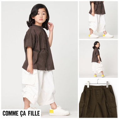 コクーン調なシルエットのワイドカーゴパンツ