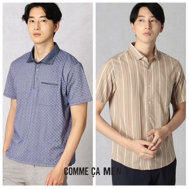 Tシャツに変わる夏トップスは襟付きシャツ！