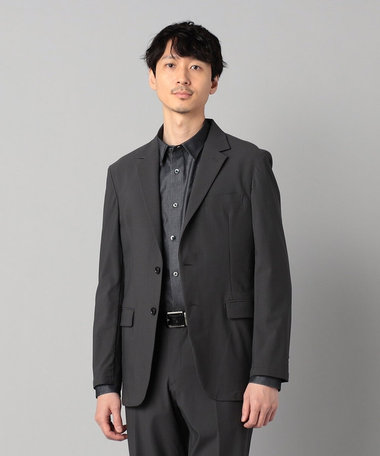 【セットアップ対応】福井編み ナイロントリコットジャージー シングルテーラードジャケット