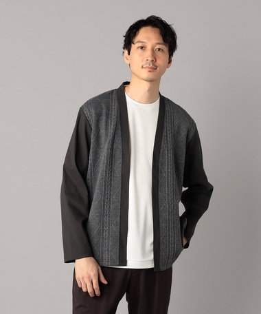 【吸水速乾・接触冷感】ケーブルコンビ ハッピカーディガン
