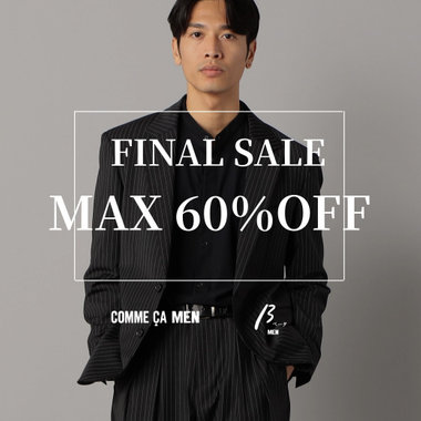 FINAL SALEMAX60%OFF｜コムサメン