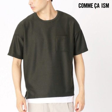 ポケットTシャツ×タンクトップのセットで完成されたレイヤードアイテム！