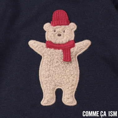 向かい合うと目が合う？！クマさんのアップリケシリーズ♪