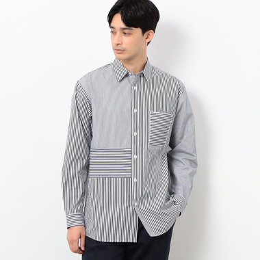 ロンドンストライプ コンビシャツ
