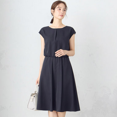 【セットアップ対応】ポリエステルツイル ワンピース