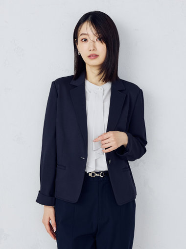 鹿の子テーラードジャケット