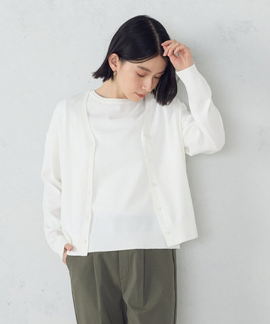 【ウォッシャブル・UVカット】ベーシック カーディガン