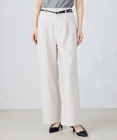 【美しいベーシックパンツ】ワイドシルエット チノパンツ