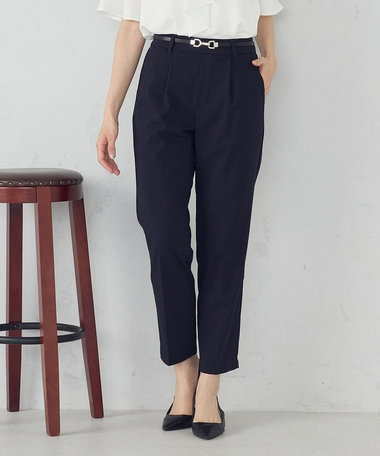 【美しいベーシックパンツ】テーパードパンツ