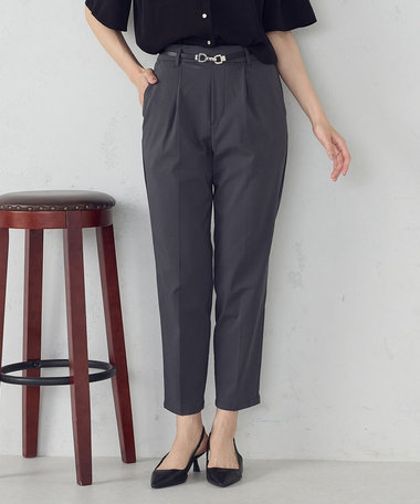 【美しいベーシックパンツ】テーパードパンツ