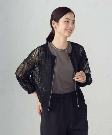 レース ブルゾン