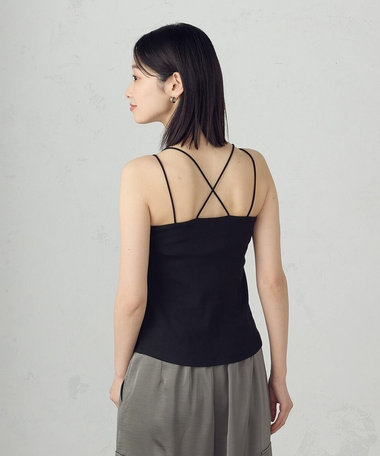 カップ付きダブルストラップ　キャミソール