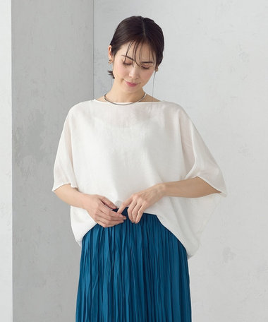 日本の色 Tブラウス 朝凪の港町