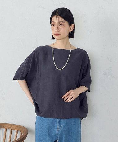 日本の色 Tブラウス 朝凪の港町