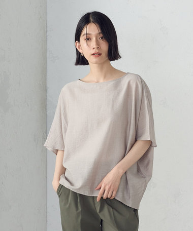 日本の色 Tブラウス 朝凪の港町