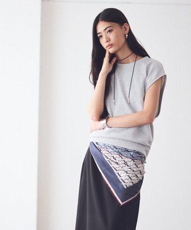 ラメ スウェット ベスト