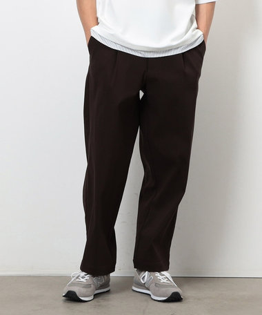 ストレッチツイル ワイド テーパード パンツ