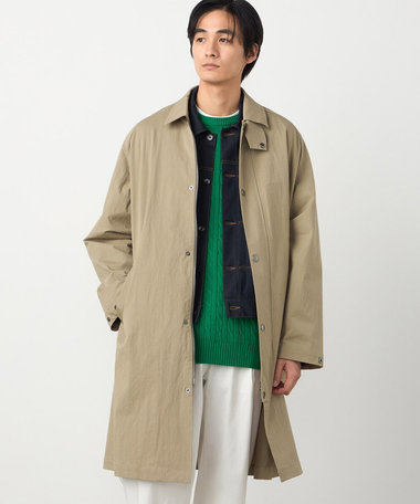 【i'm ism.】コットンナイロンストレッチ ステンカラーコート