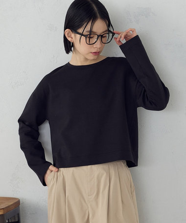 【i'm ism.】クロップド丈 ロンT