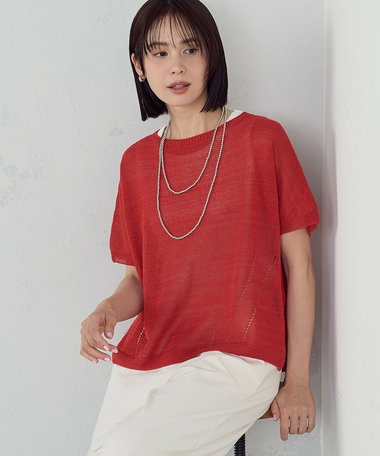 日本製ホールガーメント 和紙ニット