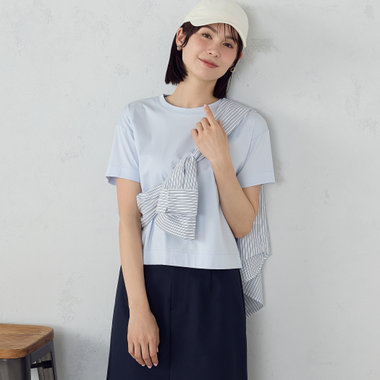 ボックスシルエット クロップド丈Ｔシャツ