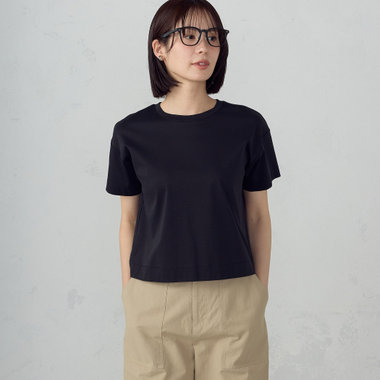ボックスシルエット クロップド丈Ｔシャツ