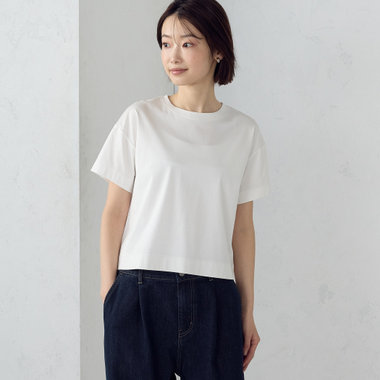 ボックスシルエット クロップド丈Ｔシャツ