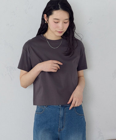ボックスシルエット クロップド丈Ｔシャツ